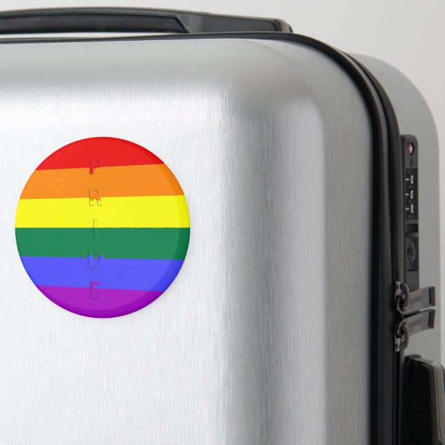 LGBT Pride Rainbow Flag Magnet (In Situ (Luggage))