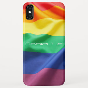 LGBT Pride Rainbow Flag Personalised Name Case-Mate iPhone Case