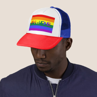 LGBT Pride Rainbow Flag Trucker Hat