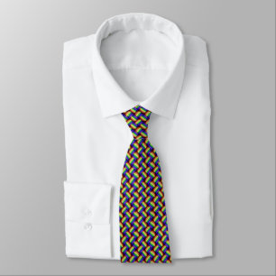 LGBT Pride Rainbow Inter-Woven Fabric of Courage N Tie