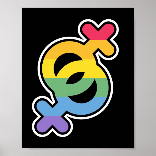 LGBT+Pride. Rainbow. Poster (Front)