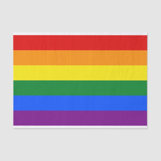 LGBT Pride Rainbow Tissue Paper (Front)
