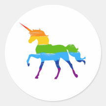 LGBT Pride Rainbow Unicorn Sticker