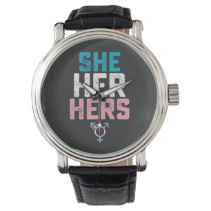 LGBT Pride She Her Hers Trans Transgender Pronouns Watch