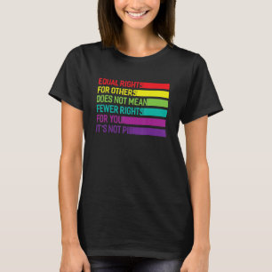 Lgbt Pride Social Movement Women Men Equal Rights T-Shirt