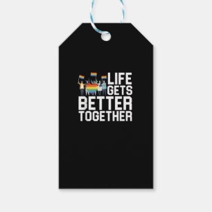 LGBT Pride Support Life Gets Better Together Inclu Gift Tags