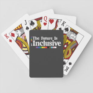 LGBT Pride The Future Is Inclusive Gay Lesbian Playing Cards