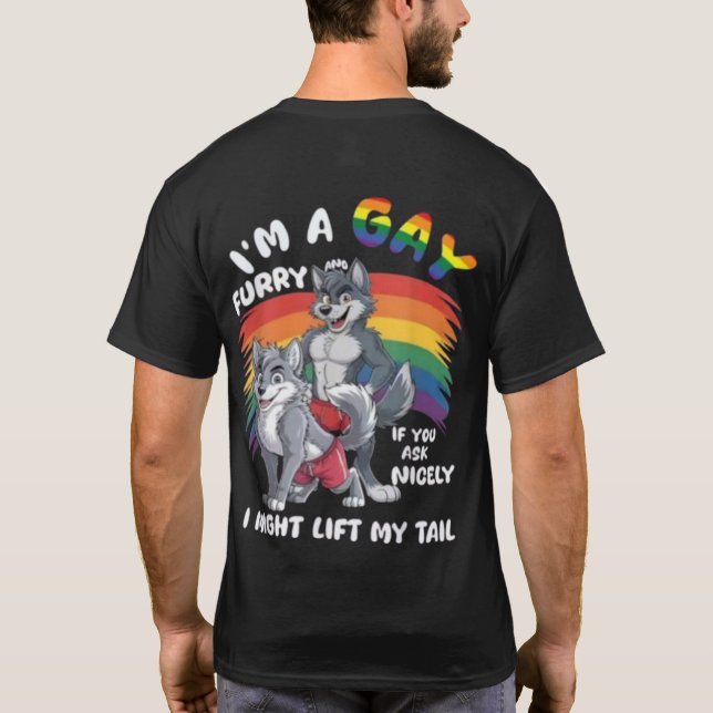 LGBT Pride - Wolf T-Shirt (Back)