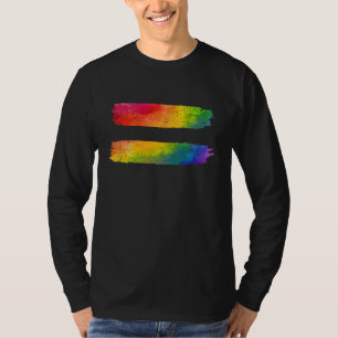LGBT Q Equality Gay Pride Lesbian Rainbow Flag Pro T-Shirt