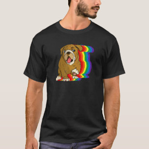 Lgbt Q Gay Pride Proud Ally Rainbow Colour Dogs T-Shirt