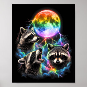 Lgbt racoon bootleg bisexual lesbian gay  poster