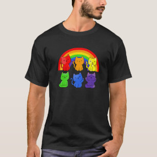 LGBT Rainbow Cats LGBT Pride T-Shirt