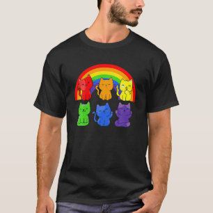 LGBT Rainbow Cats LGBT Pride T-Shirt