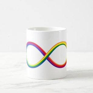 LGBT Rainbow Colour Infinity Symbol Coffee Mug