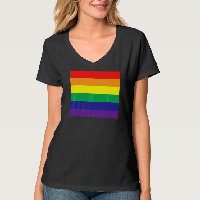 Lgbt Rainbow Fist Pride Month Merch Lgbtq Gay Prid T-Shirt (Front)