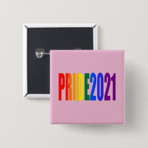 LGBT Rainbow Flag Colours LGBTQ Gay Pride 2021 15 Cm Square Badge