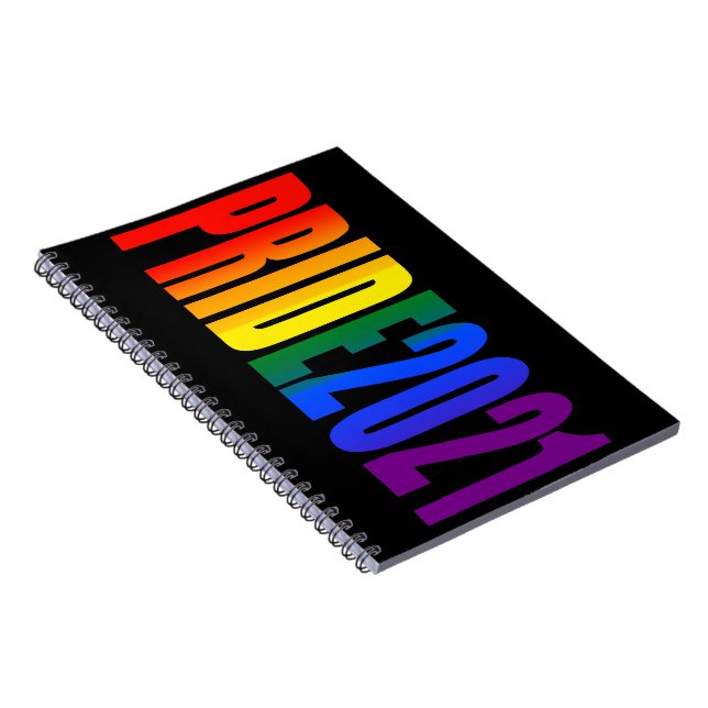 LGBT Rainbow Flag Colours LGBTQ Gay Pride 2021 Notebook (Right Side)