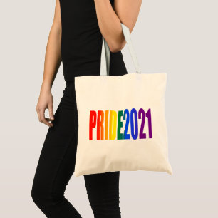 LGBT Rainbow Flag Colours LGBTQ Gay Pride 2021 Tote Bag