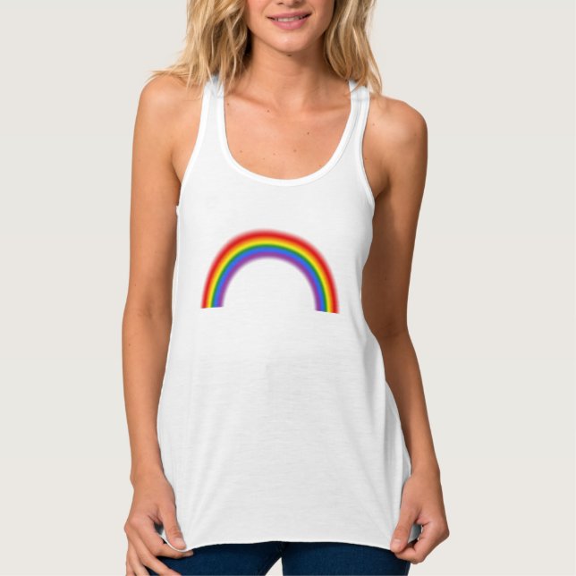 LGBT Rainbow Flag Colours LGBTQ Gay Pride Singlet (Front)