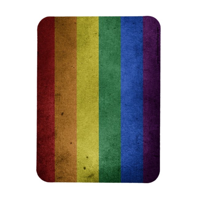 LGBT Rainbow Flag Magnet (Vertical)