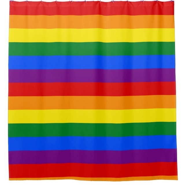 LGBT Rainbow flag Shower Curtain (Front)