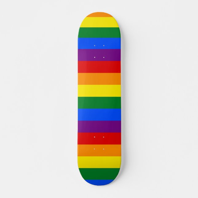 LGBT Rainbow flag Skateboard (Front)