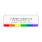 LGBT Rainbow Flag Stripe | Return Address