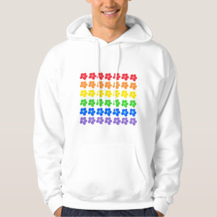 LGBT Rainbow Flowers Gay Pride design Hoodie