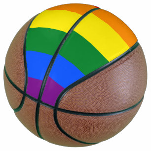 LGBT Rainbow Gay Pride Flag Basketball