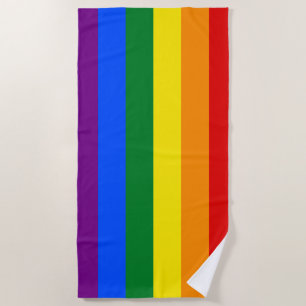 LGBT Rainbow Gay Pride Flag Beach Towel