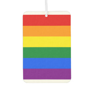 LGBT Rainbow Gay Pride Flag Car Air Freshener