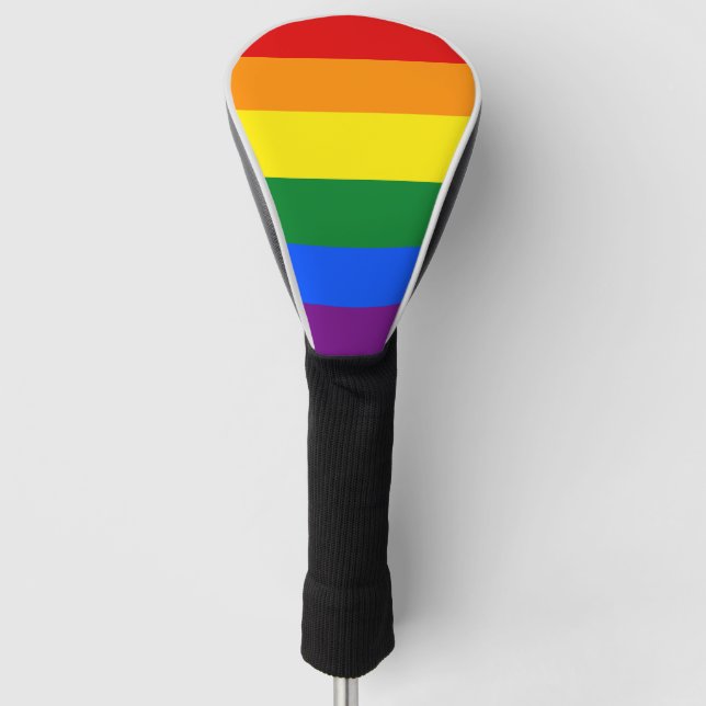 LGBT Rainbow Gay Pride Flag Golf Head Cover (Front)