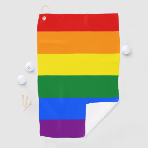 LGBT Rainbow Gay Pride Flag Golf Towel