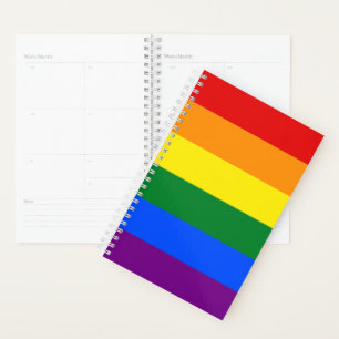 LGBT Rainbow Gay Pride Flag Planner