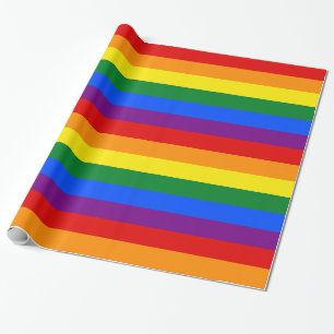 LGBT Rainbow Gay Pride Flag Wrapping Paper