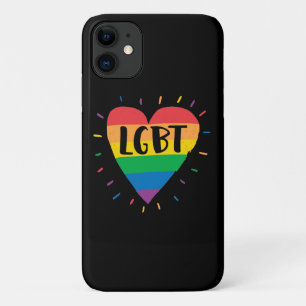 LGBT Rainbow Heart Case-Mate iPhone Case