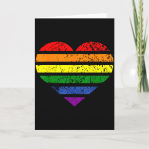 Lgbt Rainbow Heart Love Couple Pride Month Valenti Card