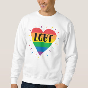 LGBT Rainbow Heart Sweatshirt