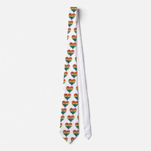 lgbt rainbow heart tie