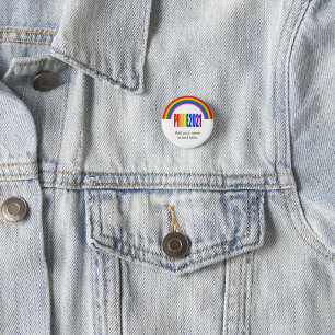 LGBT Rainbow LGBTQ Gay Pride 2021 3 Cm Round Badge