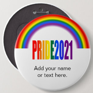 LGBT Rainbow LGBTQ Gay Pride 2021 6 Cm Round Badge