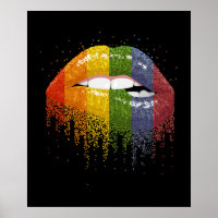 LGBT Rainbow Lips Pride - Gay, Homosexual, lesbian