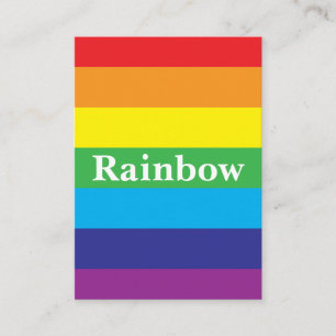 Lgbt Rainbow Pattern Business Card