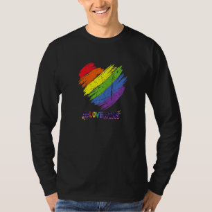 Lgbt Rainbow Pride Flag Love Wins Proud Lesbian Ga T-Shirt