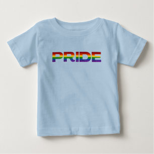 LGBT Rainbow Pride Glitter Baby T-Shirt