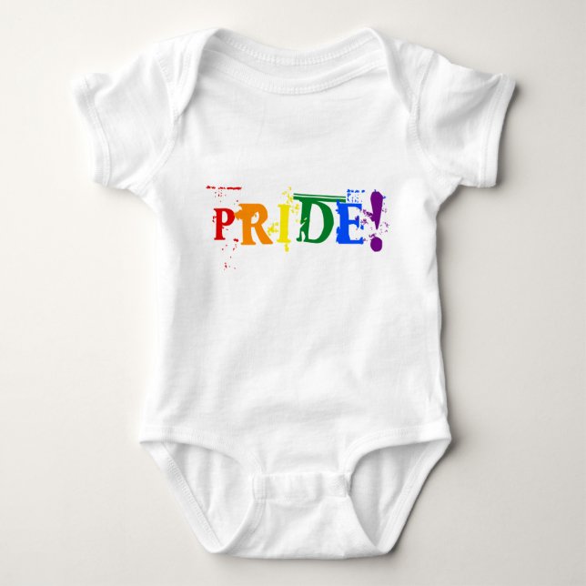 LGBT rainbow pride Infant Creeper (Front)