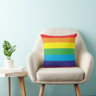 Lgbt Rainbow Stripes Lgbt Cushion