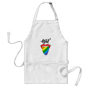 LGBT Rainbow Tongue Standard Apron