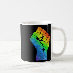 Lgbt Resist Fist Gay And Lesbian Pride Rainbow Coffee Mug