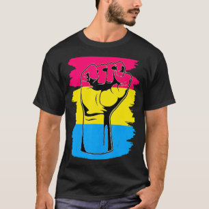 Lgbt Resist Fist Vintage Hand Pansexual Flag Pan P T-Shirt